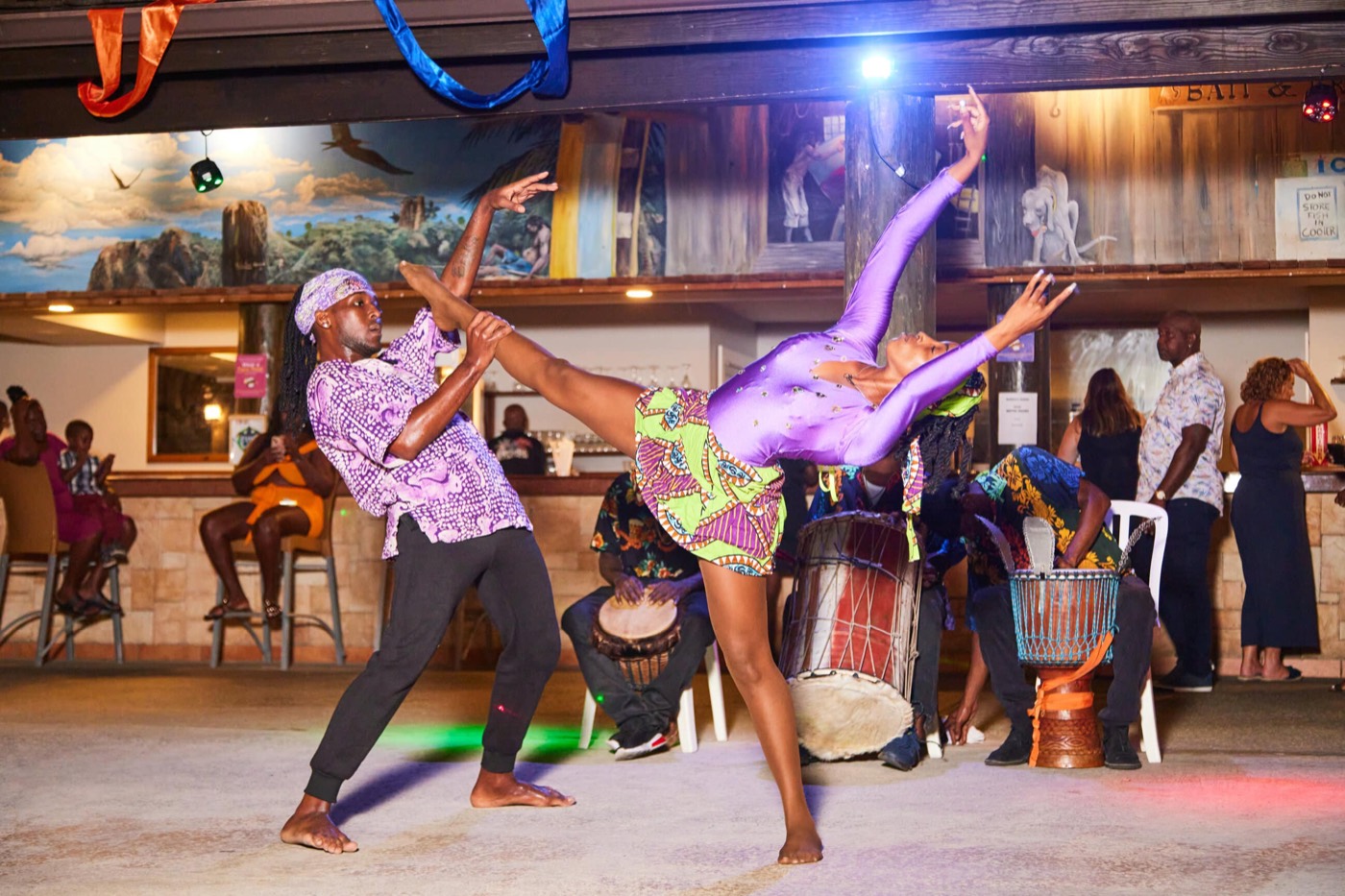 Dancers performing during evening entertainment