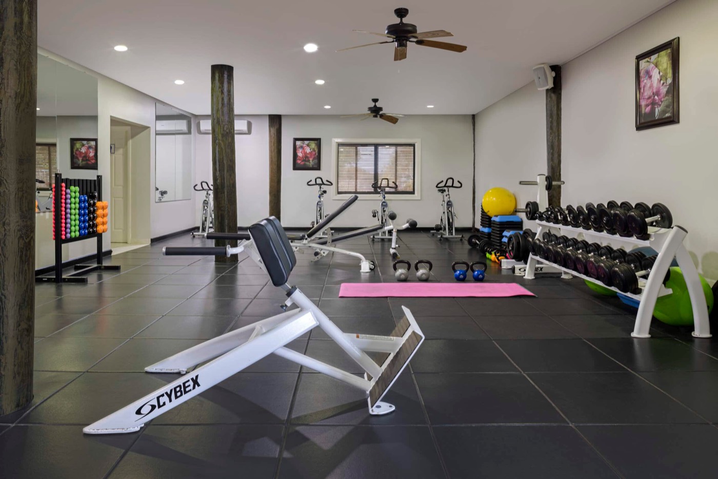 The fitness center