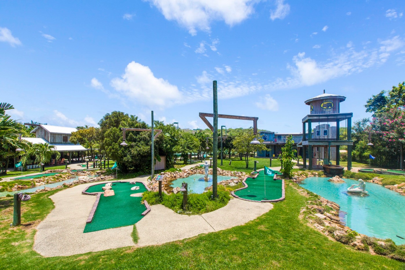 The resort's 18-hole mini-golf course