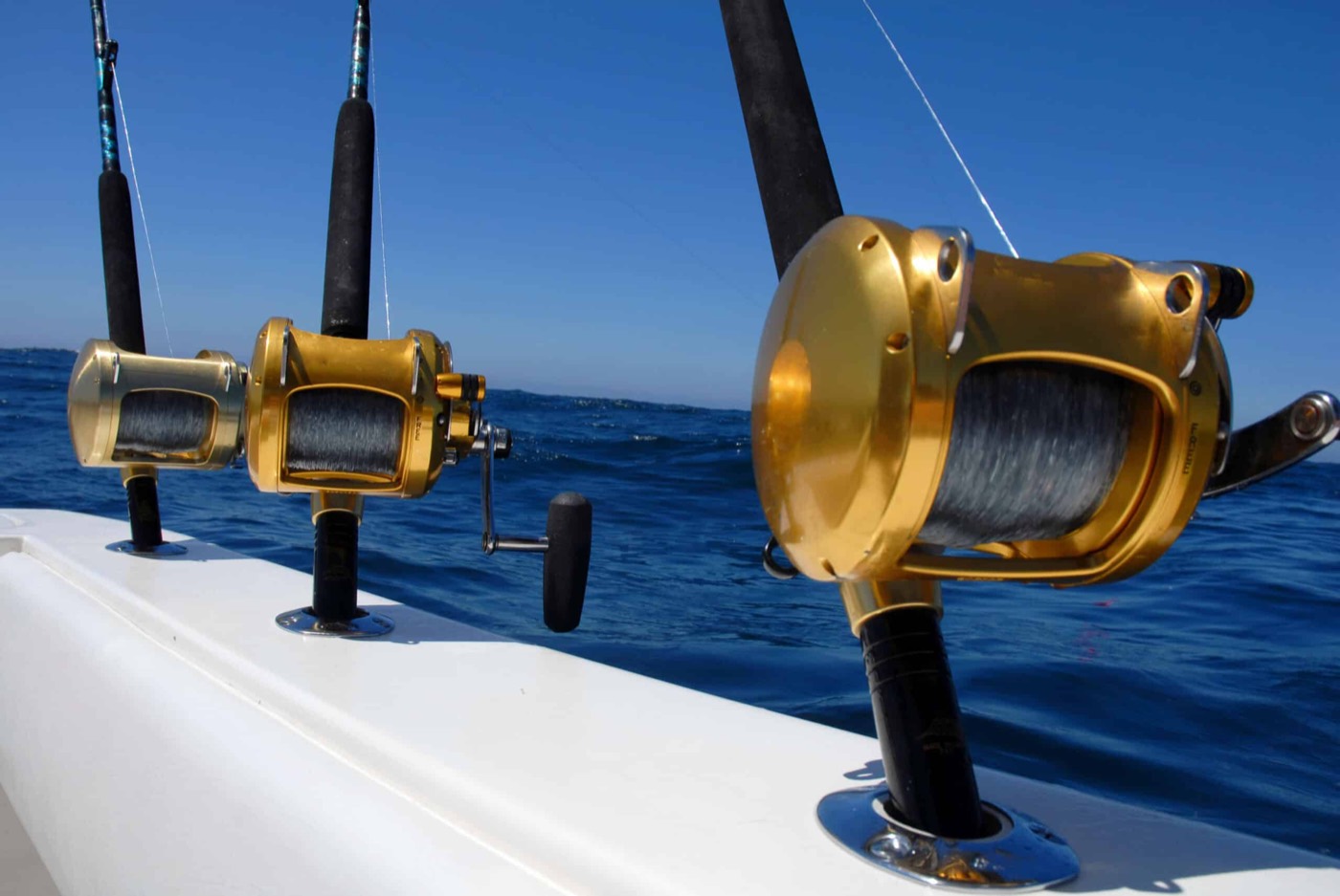 Fishing rods aboard Fish Tales