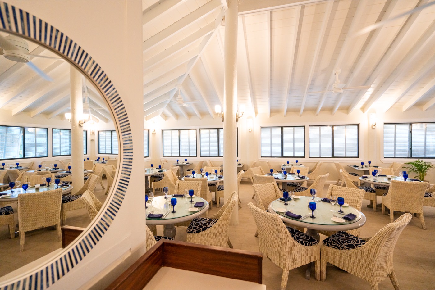 Portofino Ristorante Italiano dining room set for dinner